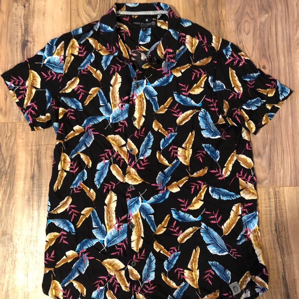 Free Planet tropical Hawaiian shirt